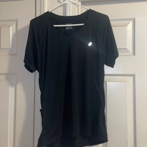 XL ASICS v neck athletic dri fit tee with side key pocket